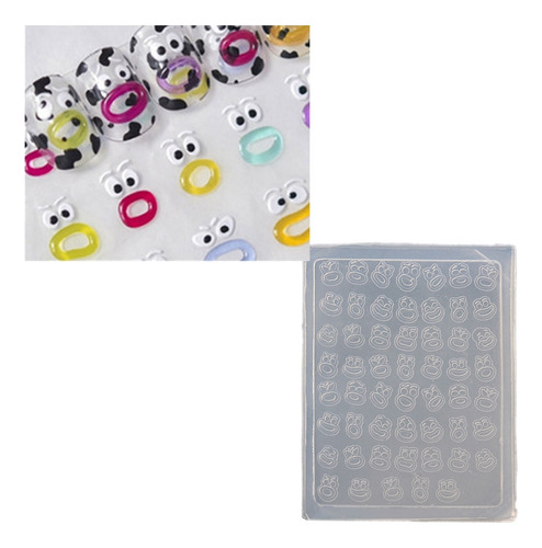 Molde De Silicona Resistente Para Decoración De Uñas En 3d (