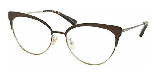 Montura - Eyeglasses Coach Hc ******* Shiny Brown-silver-lig