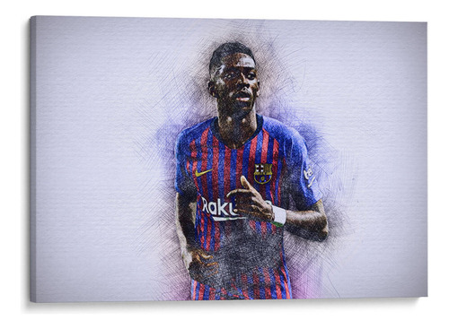 Canvas Lab Cuadro Dembélé - Barcelona Fc 60x40