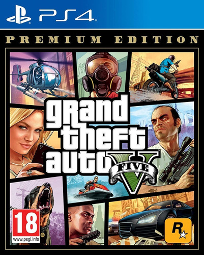 Jogo Grand Theft Auto V (gta 5) - Ps4 Premium Eddicion