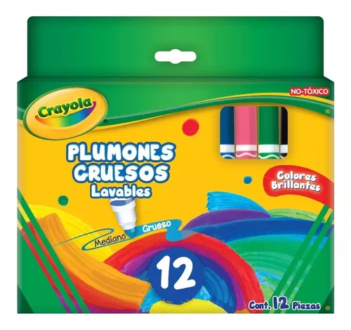 Plumones De Colores Paper Mate Unipunta 12 Piezas
