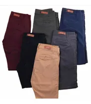Comprar Pantalon Chupin Corte Chino Gabardina De Vestir Hombre