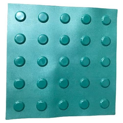 Kit 10 Pçs Piso Tátil Pvc 25x25 Alerta Verde