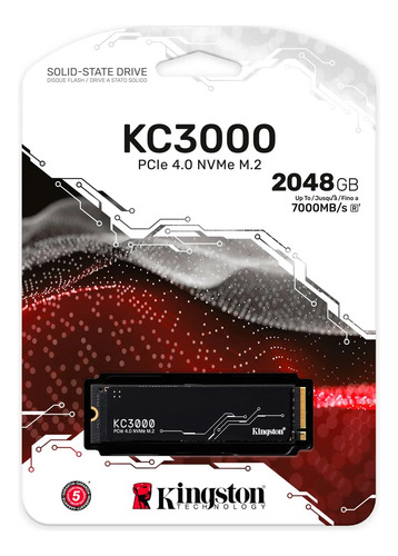 Ssd Kingston Kc3000 2048gb M2 Nvme Pcie 4.0 Hasta 7000mb/s