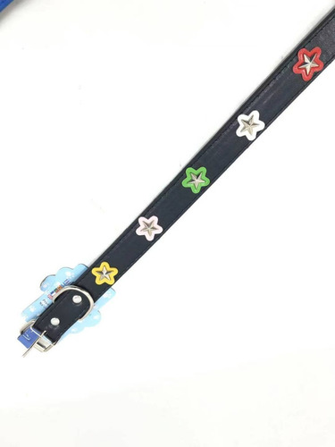 Collar Para Mascotas Ancho 3.0cm Deseño 5 Estrellas