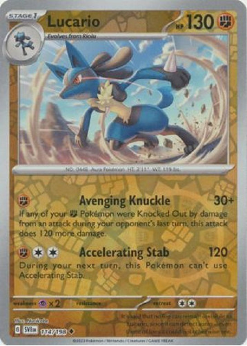 Lucario 114/198 Reverse Holo Poco Común Pokemon Tcg