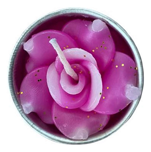 Velas De Color Verde Azulado De Rosa Luces De Té Perfumadas