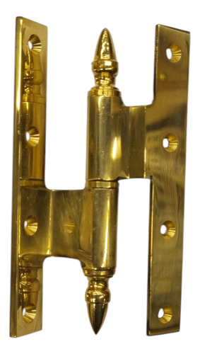 Bisagra Pomela 110x60 Doblecontacto Perilla Izquierda Bronce