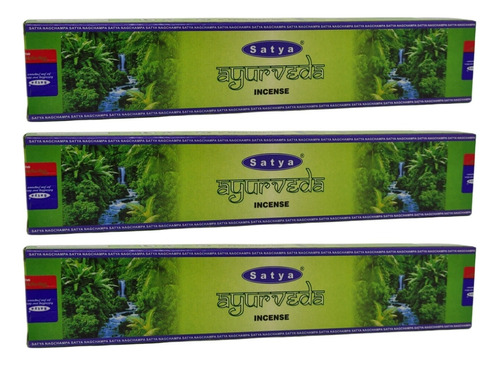 Incenso Satya Nag Champa Massala Ayurveda Cx.3un.15g