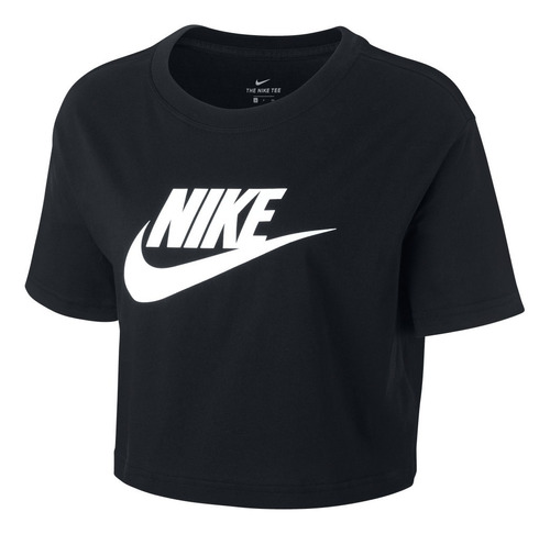 Polera Nike Essential Icon Futura Mujer Negro