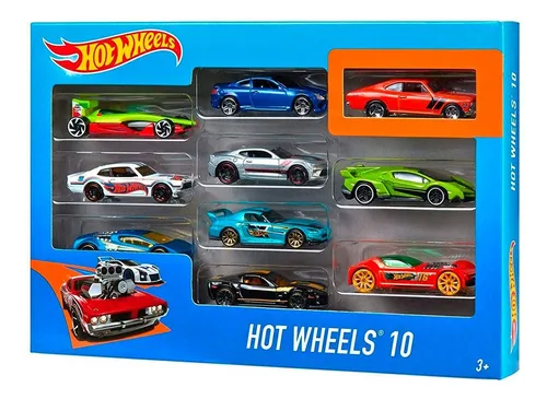 Vehículo de Juguete Hot Wheels Paquete de 10 Autos