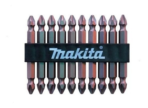 Kit X 10 Puntas Dobles Ph2 X 65 Mm D-35047 Makita 