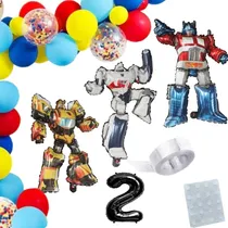 Comprar Pack Globos Optimus + Bumblebee + Megatron Transformers 
