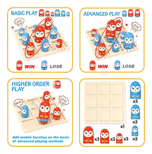 Mini Juego De Mesa Avanzado De Tic Tac Toe Party Rompecabez