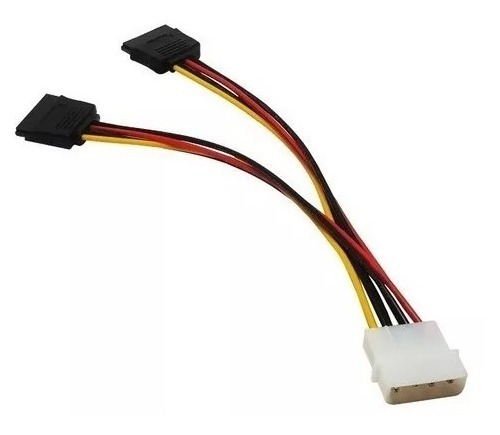 Cable De Poder En Y Sata 1 Macho 2 Hembras 