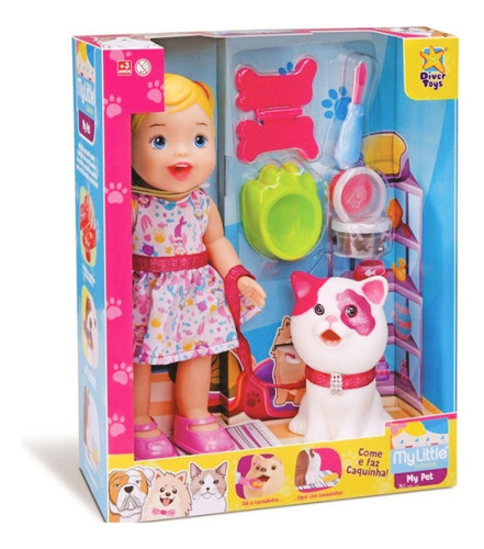 Muñeca Mi Mascota Kiti, Con Accesorios, Come,hace Caca 12692