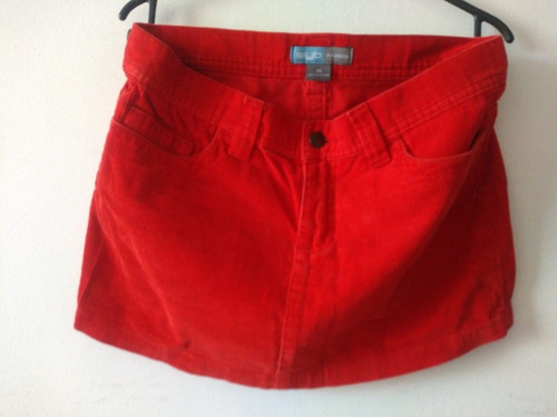 Mini Falda Cotelé Roja Sybilla Talla 38 