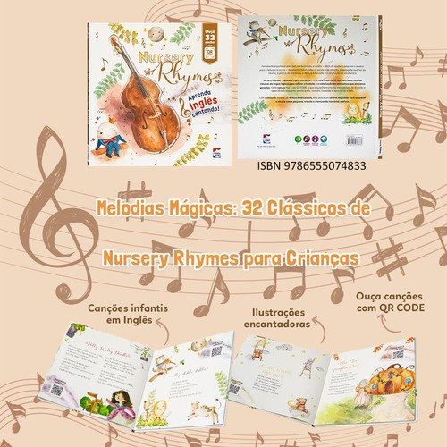 Nursery Rhymes - Aprenda Inglês Cantando, De Editora Happy Books. Editorial Happy Books, Capa Mole Em Português