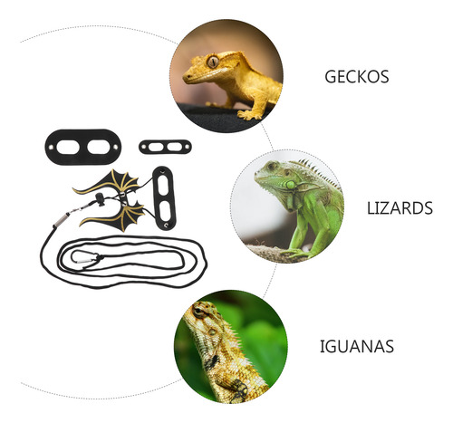 1 Juego De Correas Multiusos Para Lagartos, Pequeños Reptile