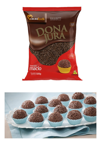  Granulado Lluvia De Chocolate Macio Dona Jura Sprinckes