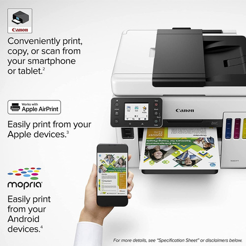 Impresora Canon Maxify Gx7010, Multifuncional, Duplex, Wifi