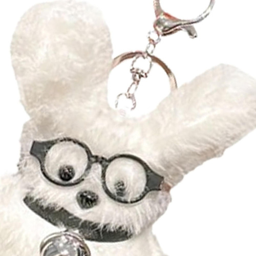 Fs Llavero De Felpa Con Gafas Para Cachorros, Llavero