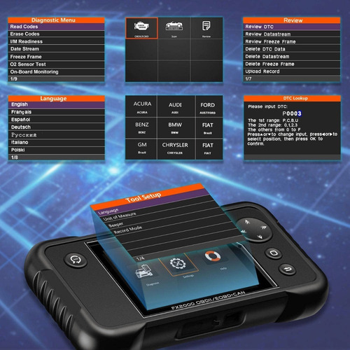 Escáner De Transmisión Ancel Fx2000 Abs Srs Pk Crp123