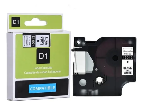 Cartucho Rotuladora Dymo Labelmanager 160 Blanco 45013 D1