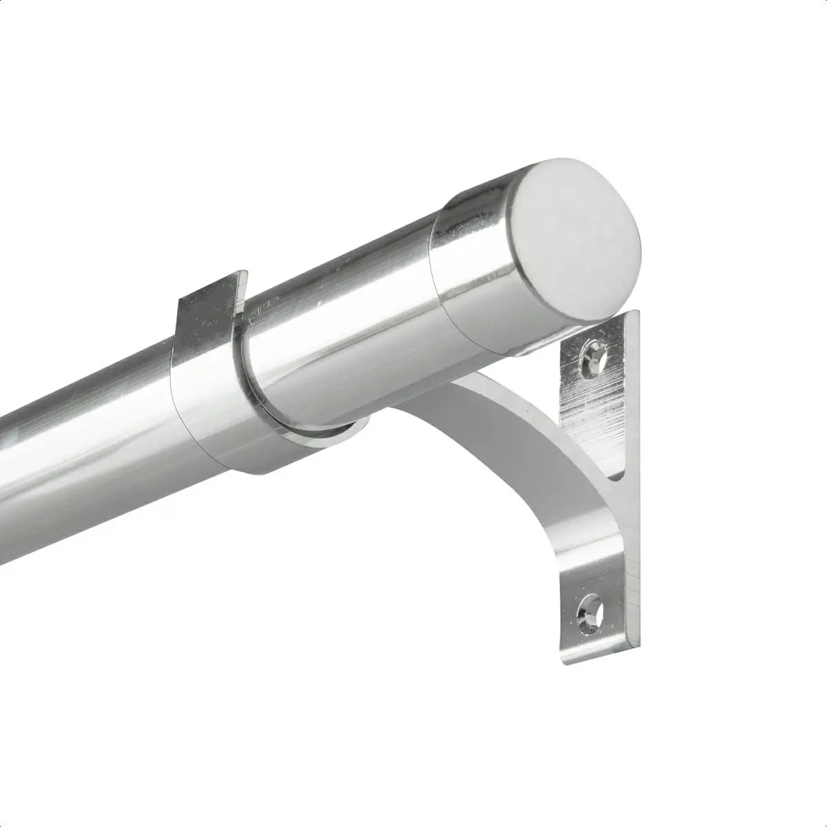 Kit Varao Cortina 2,5m 28mm Alumínio Luxo Cor Cromado