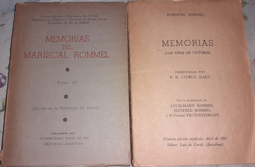 Memorias Del Mariscal Rommel Años De Victoria Y Derrota 2t