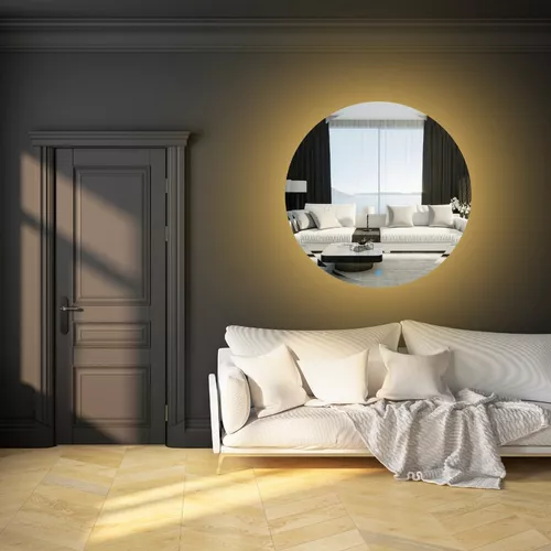 Espejo Circular De lujo Decorativo Con Luz Led + Dimmer 70 cm– HERRASHOP