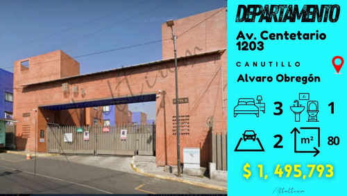 Venta De Departamento (80m2) Muy Cerca De Parque Tarango, Portal Centenario, Supervia Poniente, Db15r9