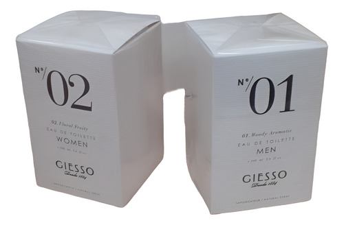 Perfume Giesso Pack- Giesso 01 Men + Giesso 02 Woman