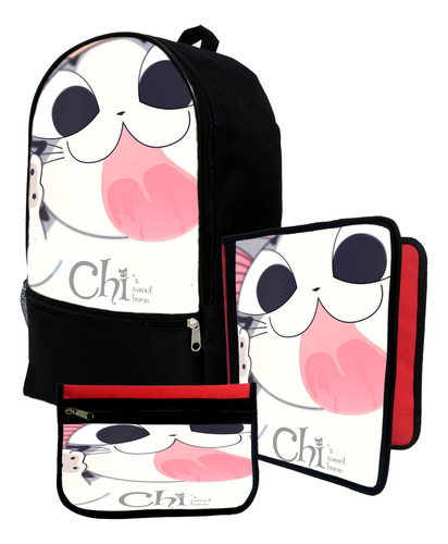 Mochila+ Funda Carpeta+ Cartu De Chi's Sweet Home #272