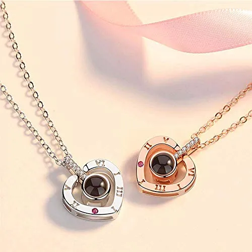 Te Amo Collar 100 Idiomas Set De Regalo De Joyería Col...