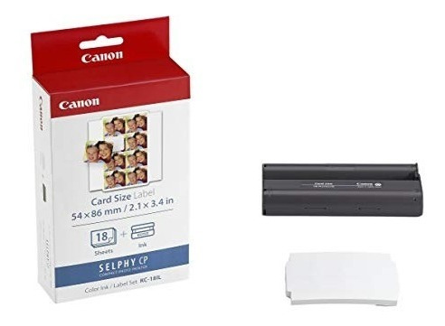 Canon Kc-18il Tinta De Color Y Etiqueta Conjunto (cp-100/200