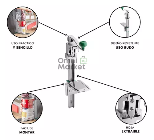 Comprar ABRELATAS INDUSTRIAL TRADICIONAL ACERO INOX. - IMPOTUSA