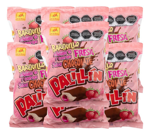 Barquillo Relleno Fresa Cubierto Chocolate 320pz Palillín