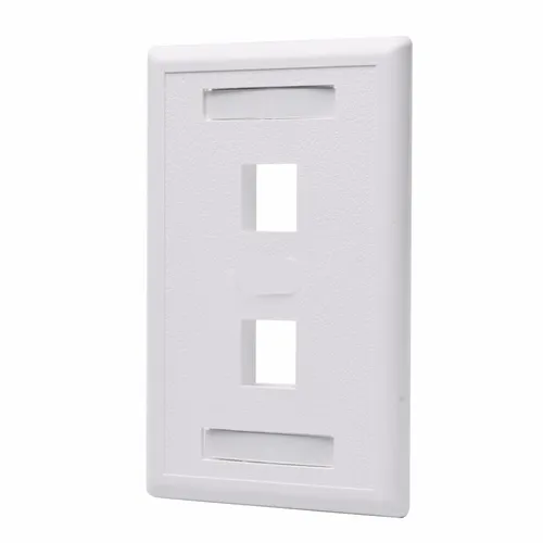 comprar Faceplate Frente 2 Dos Puertos Tapa Bastidor Rj45 Simple