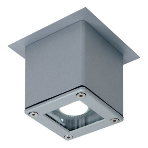 Aplique Plafon Exterior Interior Gris Pr615 Gu10 Lucciola