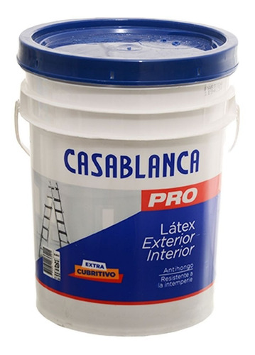 Pintura Látex Pro Interior Y Exterior Mate Blanco 20 L