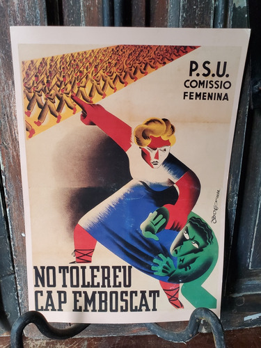 Publicidad Partido Socialista Unificado Guerra Civil Esp.