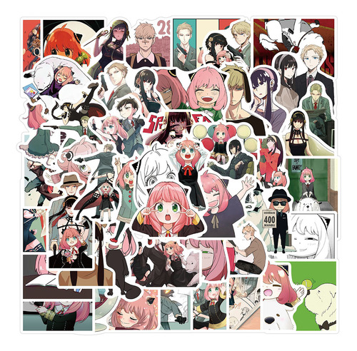 Adesivos De Anime Spy Family Para Laptop