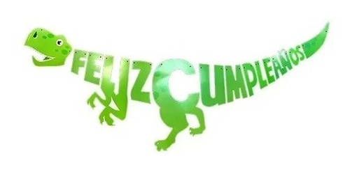 Guirnalda Banner Cumpleaños Dinosaurio