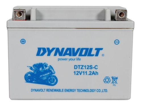 Imagen 2 de 3 de Batería Para Moto Dynavolt Dtz12s (ytz12s) Gel 12v