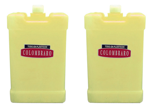 Congelantes P/conservadora Mediano X 2u Art 862 Colombraro Color Amarillo