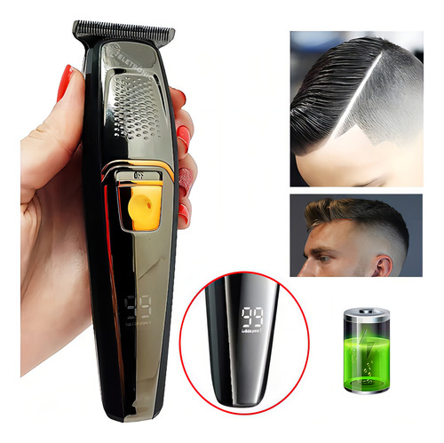 Maquina Cortar Cabelo Aparador S/fio Elétrico Recarregável 127/220V