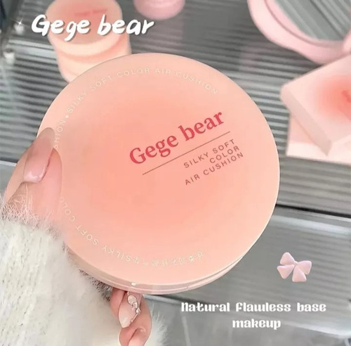 Base Maquillaje Cushion Acabado Natural Silky Soft Gege Bear 02