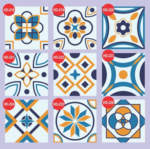 10 Adesivos Azulejo Português 20x20 Cm Só Estampas Exclusiva