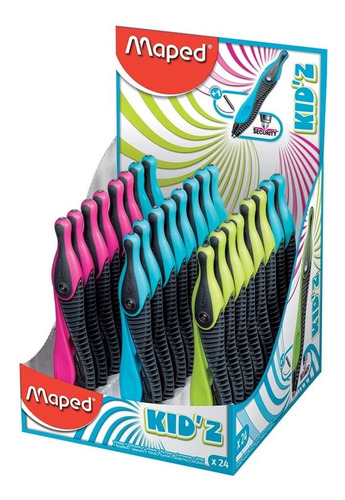 Imagen 4 de 5 de Compas Escolar Maped Kidz Display Con Abrazadera Pack X 24u